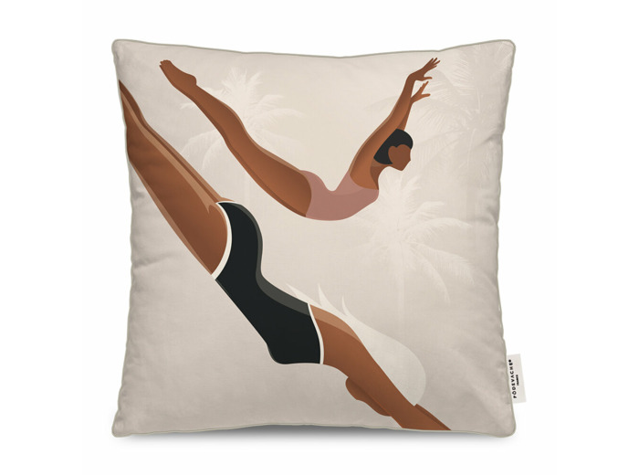 Coussin Outdoor - Femme plongeur
