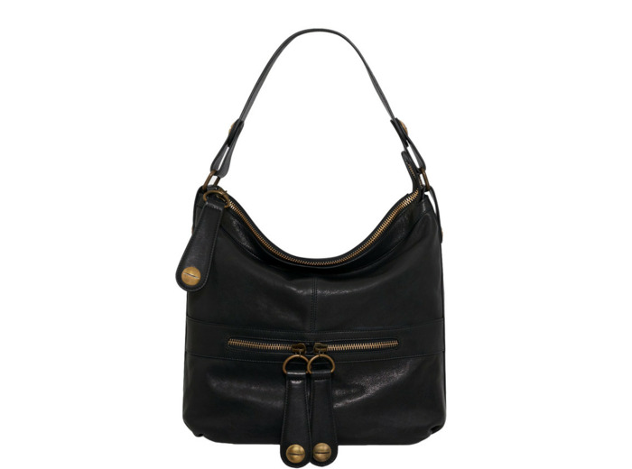 Gérard Darel Midday Sac Besace En Cuir Lavé Noir