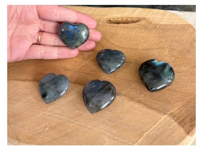 COEURS EN LABRADORITE