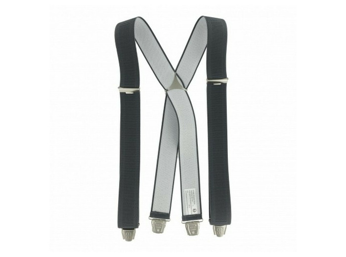 Bretelles pinces 3.5 x 120 - Striée gris foncé