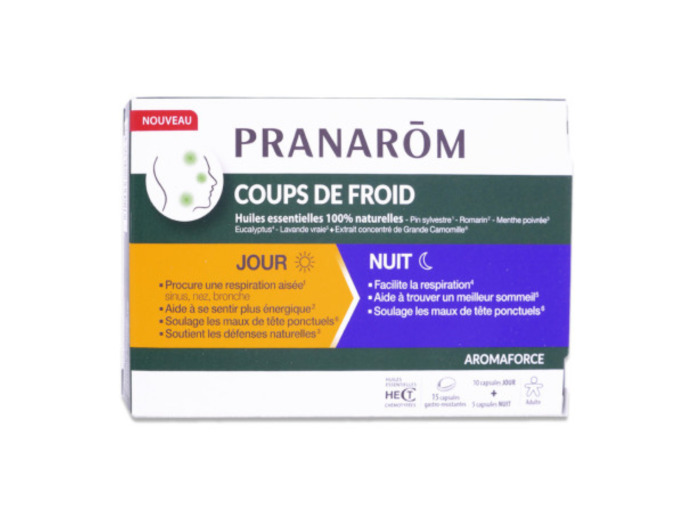 PRANAROM AROMAFORCE COUP FROID J/N CAPS15