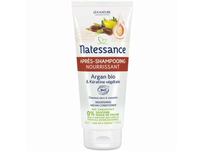 Apres Shampooing Nourrissant Bio 200ml Argan et Keratine Vegetale Natessance