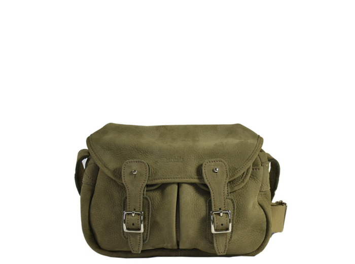 Berthille Mini Pêche Sac Croisé Cuir Nubuck Caqui