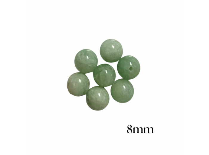 PERLES PIERRE DE LUNE VERTE