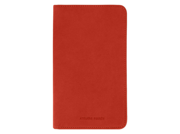 Ateliers Fourès Baroudeuse Porte Chéquier B71 Ino Orange Confite