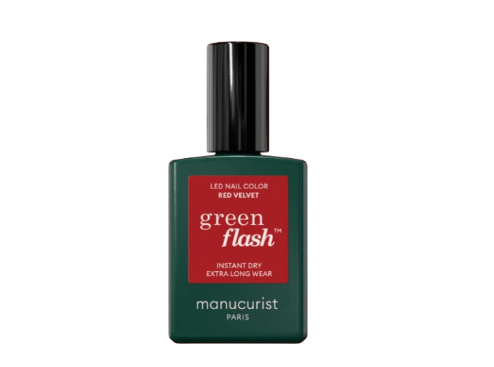 MANUCURIST GREEN FLASH RED VELVET 15ML