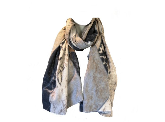 Atoll Palme Mélange Graphique Echarpe Aux Différents Motifs Noir