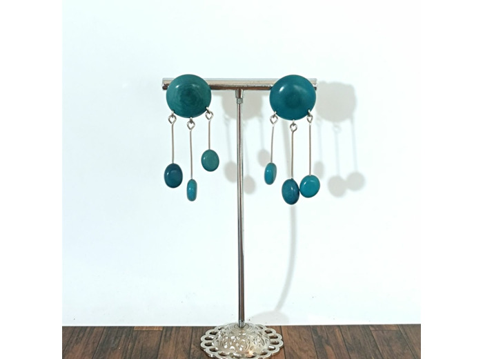 Boucles d'oreilles Zoé en ivoire végétal