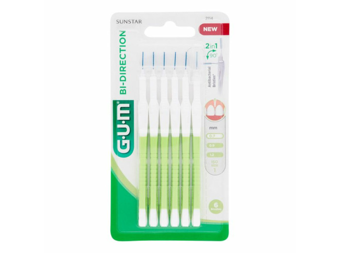 Brossettes Interdentaires 0.7mm X6 Proxabrush Bi-direction Gum