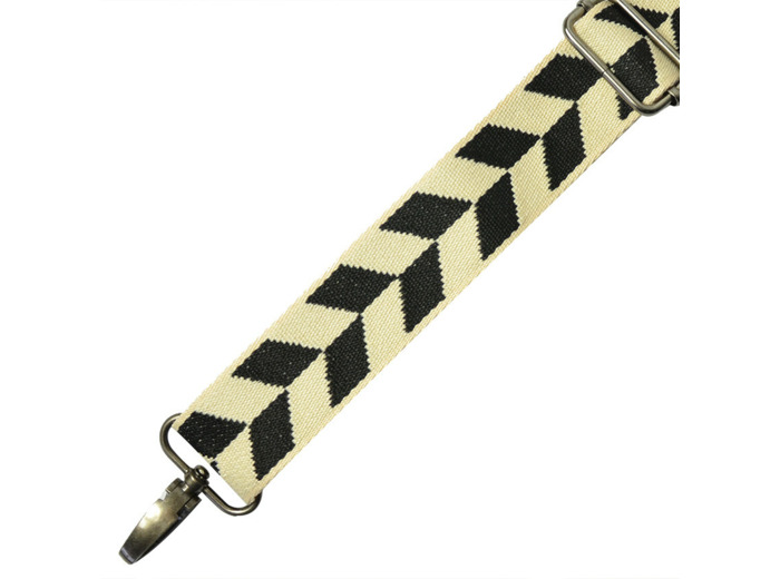 Farfouillette Accessoires bandoulière 3.8cm damier noir et blanc