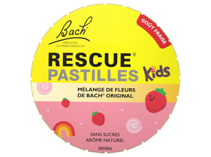 RESCUE KIDS PASTILLES FRAISE BT 50G