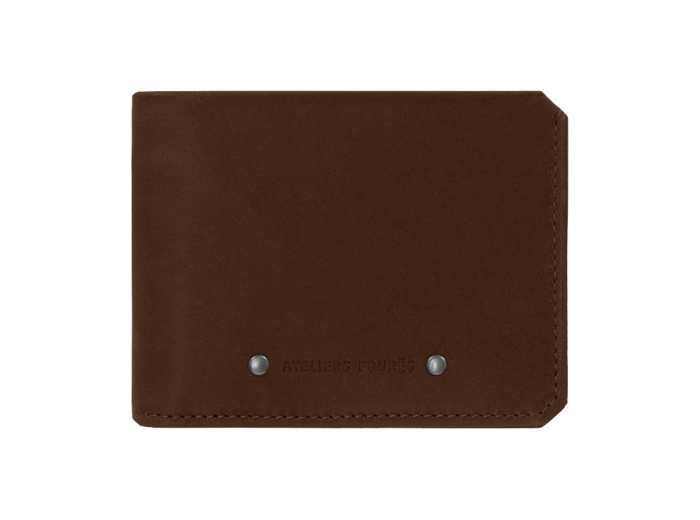 Ateliers Fourès Baroudeur Portefeuille Italien Porte Billets Zippé Ulysse F956 Cognac