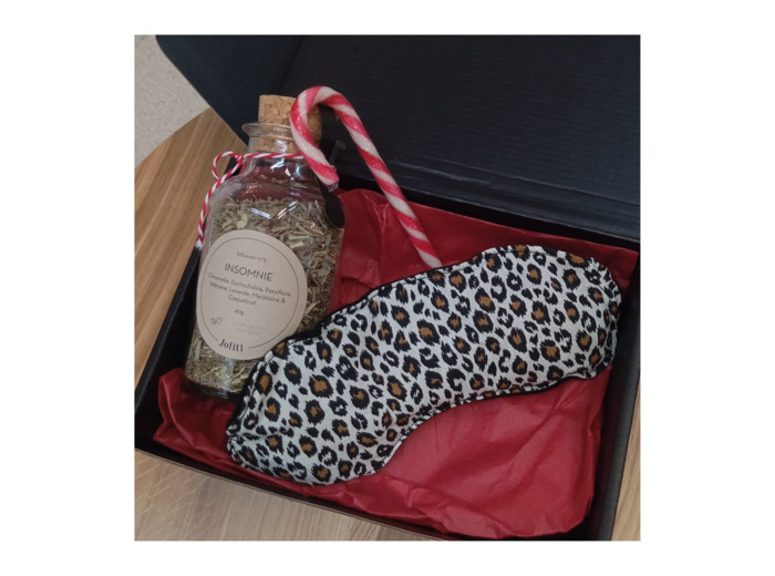 Coffret cadeau Masque et Tisane - Modèle panthère