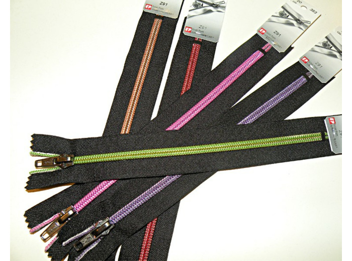 Fermeture 40 cm métallisée - Non séparable