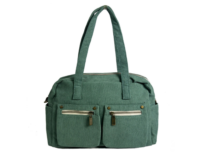 Farfouillette Sac Shopping En Velours Celadon
