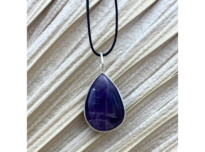 PENDENTIF AMÉTHYSTE ARGENT