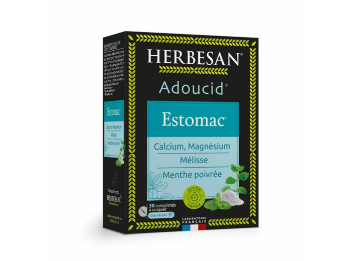 Adoucid Menthe Estomac 30 comprimés Herbesan