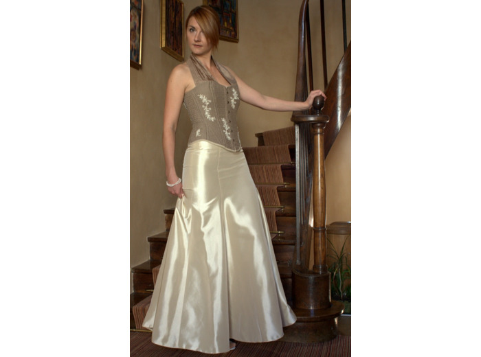 Corset couture Marie-Jeanne Beaujouan, pièce unique.