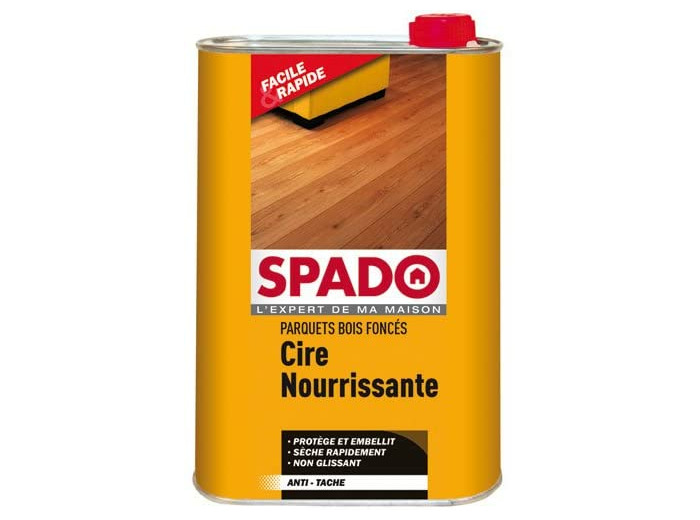 SPADO Cire Parquet Liquide Chêne foncé 1L