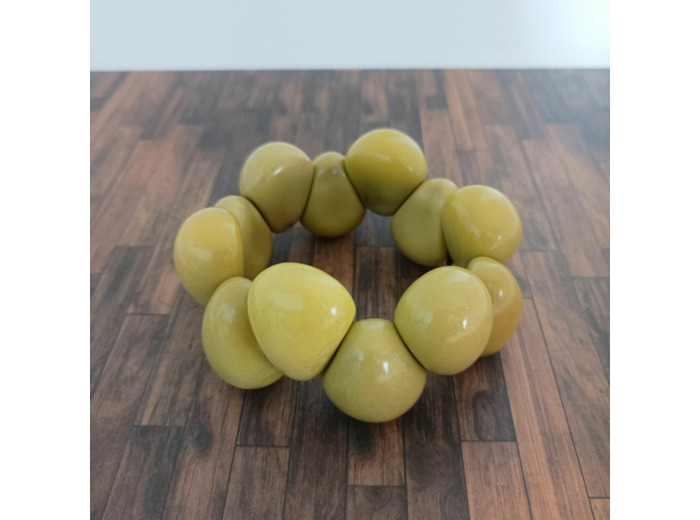 Bracelet Kim anis en ivoire végétal