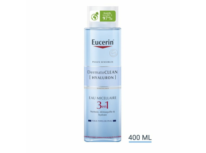 Eau Micellaire 3en1 400ml DermatoCLEAN [Hyaluron] Eucerin