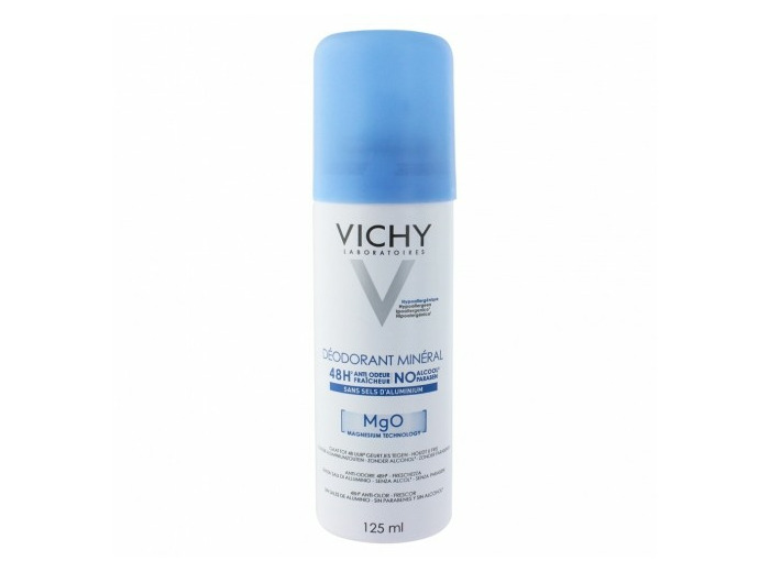 Magnésium Technology Minéral 48h 125ml Déodorant Spray Peaux Sensibles Vichy