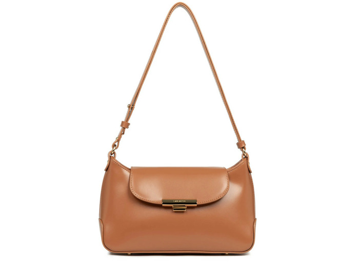Lancaster Suave Evenly Sac Besace Cuir 480-026 Camel