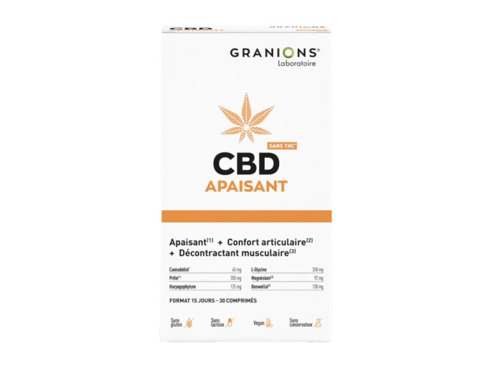 GRA CBD APAISANT MUSC CP/30
