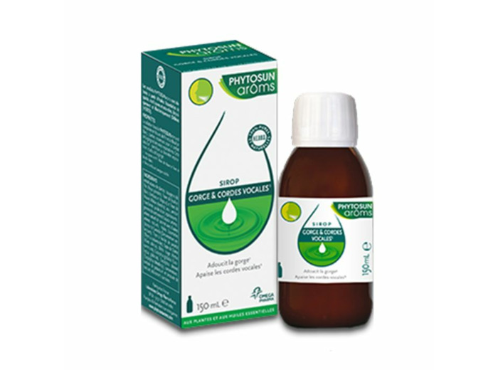 Sirop Gorge Et Cordes Vocales 150ml Phytosun Aroms