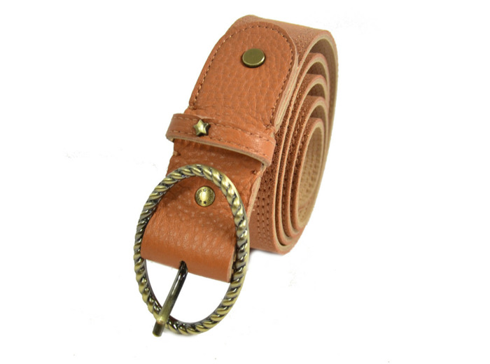 Mila Louise Pale X Ceinture irisé et grainé Ajustable TU Tan