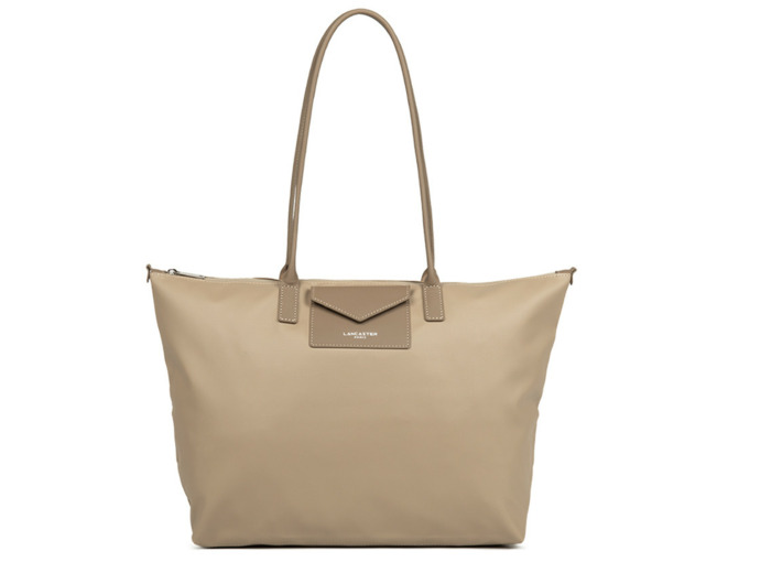 Lancaster Smart Kba Grand Sac Cabas Porté Épaule 516-72 Beige Fonce