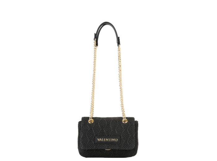 Valentino Ocarina Summer Petit Sac Bandoulière Texturé Nero