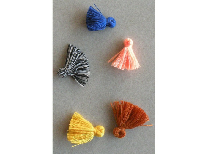 Lot de 5 mini pompons Artisan