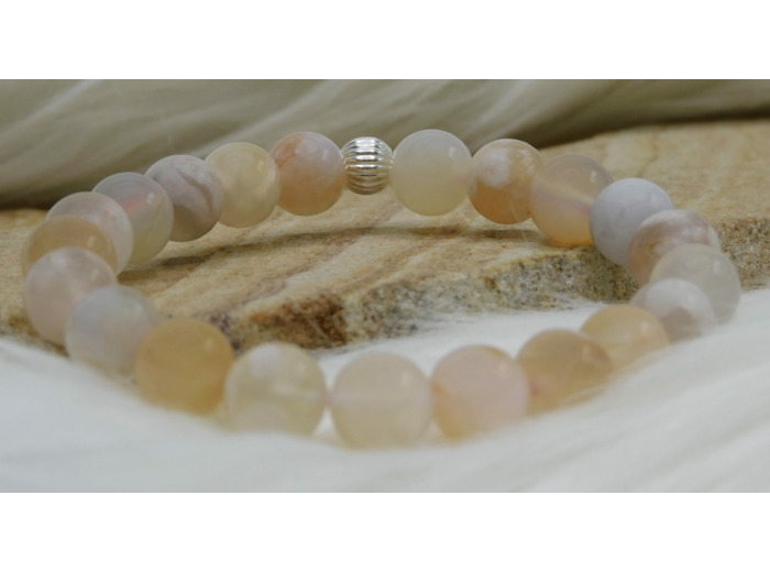 BRACELET AGATE FLEUR