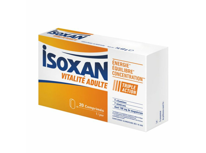 Vitalité Adulte 20 Comprimes Isoxan