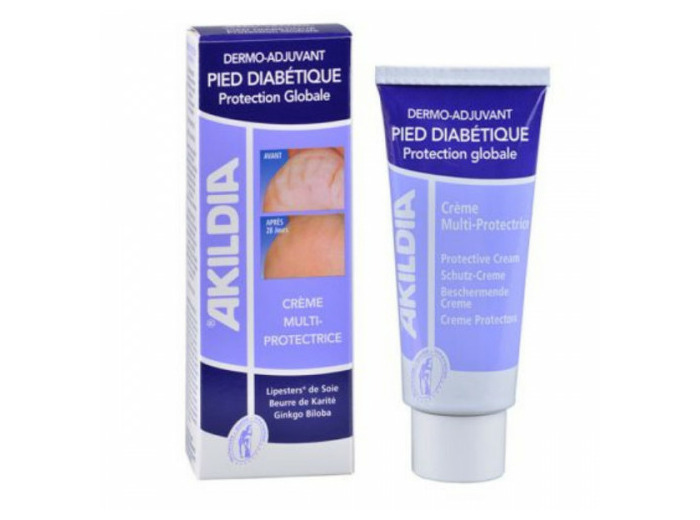 Creme Multi-protectrice Dermo-adjuvant Pied Diabetique 75ml Akildia Asepta