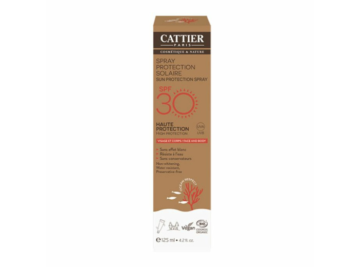 CATTIER SOLAIRE SPRAY COPRS SPF30 FL125ML