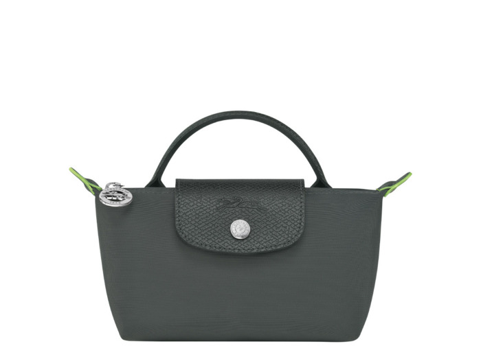 Longchamp le Pliage Green Trousse Cosmétique Avec Poignée Graphite
