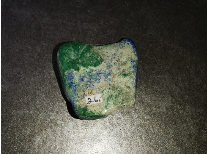 Azurite malachite pierre polie et brute 24g