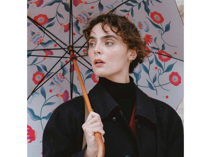 Piganiol Parapluie Canne Manuel Pour Femme Doublé Gourmandise