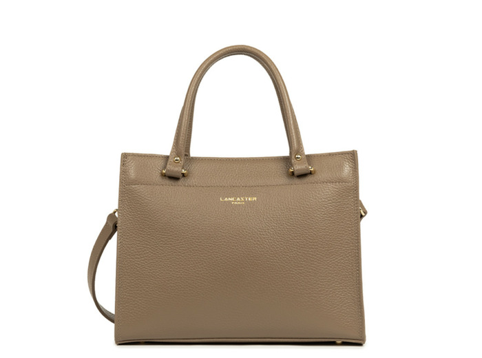 Lancaster Foulonné Double Sac Porté Main 470-63 Taupe In Or