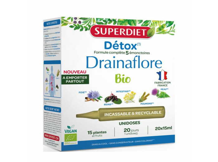 Drainaflore Bio Unidose 300ml Superdiet