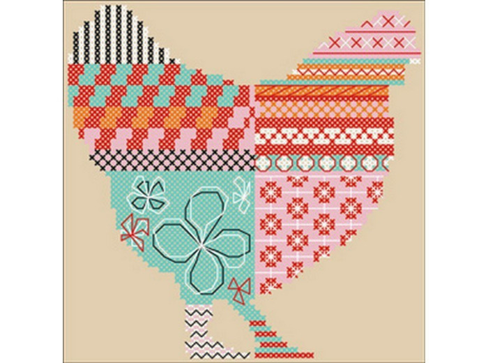 Grille Les poules Points de repère