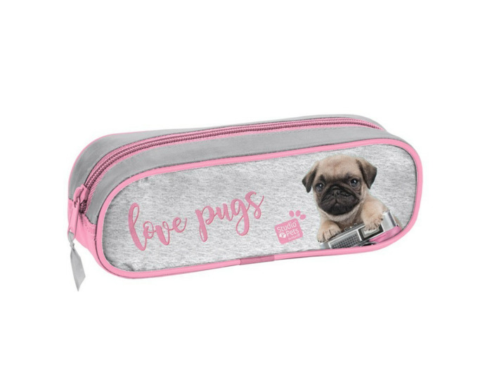 Fourre-tout ovale "Studio Pets" - Love pugs