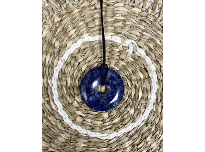 PENDENTIF DONUT SODALITE