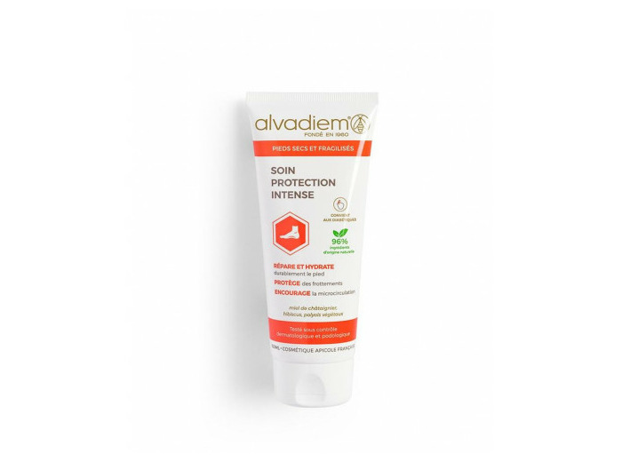 Soin Protecteur Intense Pieds Secs Et Fragilises 100ml Alvadiem
