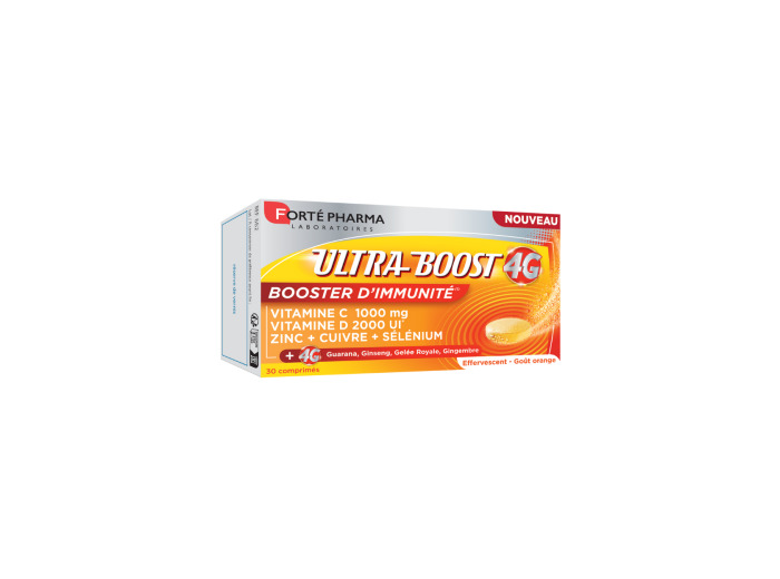 Immunité 30 Comprimés Effervescents Ultra Boost 4G Forté Pharma