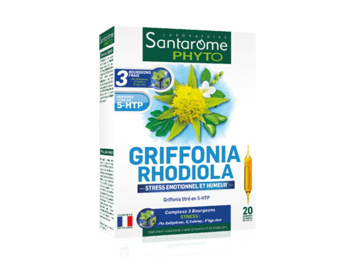 SANTAROME GRIFFONIA RHODIOLA 20 AMPOULES