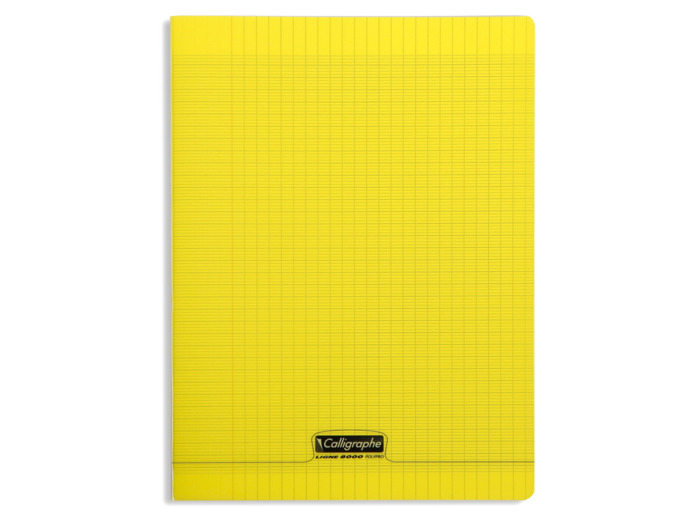 Cahier 24x32 - 96 pages - Séyès - Polypro jaune