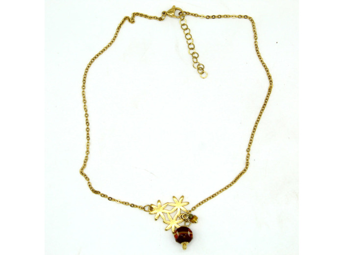 Collier ras de cou floral Soryne